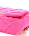 Jersey Quilted CHNL 19 Waist Bag Pink
