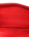 Lambskin Quilted Small Boy Flap Red