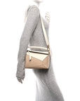 Classic Calfskin Small Puzzle Edge Bag Soft White Paper Craft