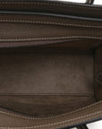 Drummed Calfskin Nano Luggage Souris