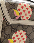 GG Supreme Monogram Les Pommes Retro Interlocking G Les Pommes Messenger Bag Beige Multicolor Mystic White