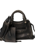 Used Calfskin Black Hardware Mini Neo Classic City Black