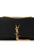Grain De Poudre Medium Classic Monogram Kate Tassel Satchel Black
