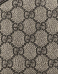 GG Supreme Monogram Textured Dollar Calfskin Web Small Ophidia GG Handbag Beige Ebony New Acero