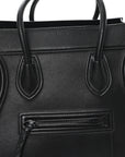 Grained Calfskin Medium Phantom Luggage Black