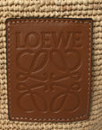 Raffia Mini Slit Tote Bag Natural Tan