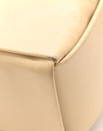 Paper Calfskin Maxi Intrecciato Cassette Crossbody Bag Porridge