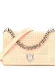 Patent Micro-Cannage Small D1ORama Flap Bag Rose
