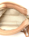 Pebbled Calfskin Small Soho Disco Bag Rose Beige
