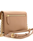 Derby Calfskin House Check Baby Macken Crossbody Bag Camel