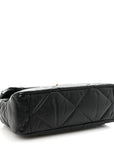 Goatskin Quilted Large CHNL 19 Flap Black