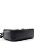 Calfskin Matelasse Monogram Lou Camera Bag Deep Marine
