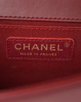 Lambskin Quilted Small Boy Flap Burgundy