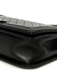 Calfskin Quilted Medium Boy Flap Black