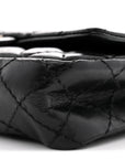 Aged Calfskin Quilted 2.55 Reissue Chain Waist Bag Black