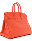 Togo BIRKIN 35 Orange Poppy