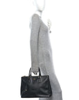 Saffiano Large Galleria Double Zip Tote Black