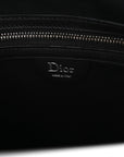Canvas Embroidered Medium Jett Messenger Black White