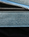 Agneau Giant 21 Silver Hardware Work Bleu Layette