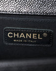 Caviar Quilted Medium Boy Flap Black