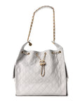 Caviar Quilted Medium CHNL 25 Handbag Light Gray