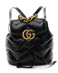 Nappa Chevron Matelasse GG Marmont Backpack Black