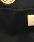 Suede Quilted Small CHNL 25 Handbag Black