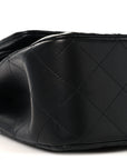 Lambskin Quilted Jumbo Double Flap So Black