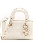 Lambskin Cannage Micro Lady D-Joy Latte