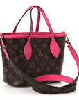 Monogram Neverfull Inside Out Bandouliere BB Rose Pondichery