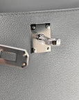 Metallic Chevre Chamkilight Mini Kelly Sellier 20 Argent