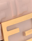 Nappa Matisse FF Embossed Nano Baguette Charm Rosa Quarzo