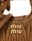 Nappa Matelasse Micro Wander Hobo Caramel