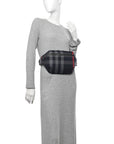 House Check Sonny Bum Bag Navy Grey
