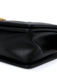 Caviar Quilted Medium Boy Flap Black