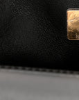 Lambskin Quilted Mini Rectangular Flap Black