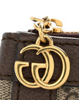 GG Supreme Monogram Web Medium Ophidia Tote Bag Brown