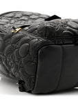 Lambskin Flower Quilted Palm Springs Backpack PM Black