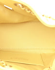 Suede Quilted Mini CHNL 25 Handbag Yellow