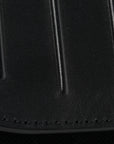 Calfskin Canvas Never Still Crossbody Flap Bag Black