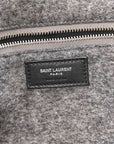 Wool Calfskin Rive Gauche Tote Grey