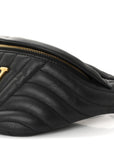 Calfskin Quilted New Wave Bumbag Black