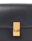 Box Calfskin Medium Classic Box Flap Bag Navy