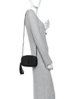 Grain De Poudre Matelasse Monochrome Monogram Mini Lou Camera Bag Black