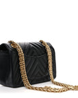 Aged Calfskin Chevron Quilted 2.55 Reissue Mini Flap Black