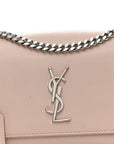 Calfskin Medium Monogram Sunset Marble Pink