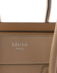 Drummed Calfskin Micro Luggage Dune