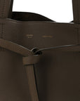 Soft Grained Calfskin Small Belt Cabas Phantom Taupe
