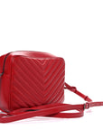 Calfskin Matelasse Monogram Lou Camera Bag Rouge Eros