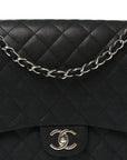 Caviar Quilted Maxi Double Flap Black